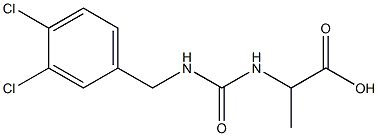 2-({[(3,4-dichlorophenyl)methyl]carbamoyl}amino)propanoic acid Structure