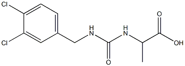 2-({[(3,4-dichlorophenyl)methyl]carbamoyl}amino)propanoic acid 结构式