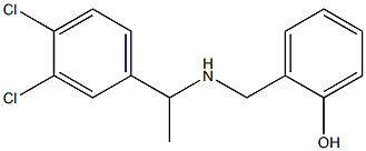 2-({[1-(3,4-dichlorophenyl)ethyl]amino}methyl)phenol Structure