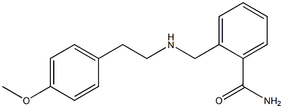 2-({[2-(4-methoxyphenyl)ethyl]amino}methyl)benzamide 结构式