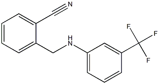 2-({[3-(trifluoromethyl)phenyl]amino}methyl)benzonitrile 结构式