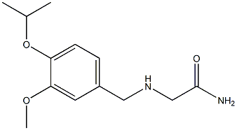 2-({[3-methoxy-4-(propan-2-yloxy)phenyl]methyl}amino)acetamide Structure