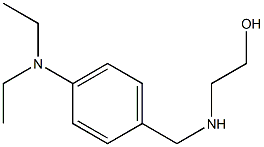 2-({[4-(diethylamino)phenyl]methyl}amino)ethan-1-ol 化学構造式