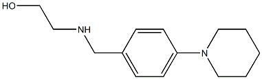 2-({[4-(piperidin-1-yl)phenyl]methyl}amino)ethan-1-ol Struktur