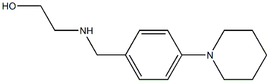 2-({[4-(piperidin-1-yl)phenyl]methyl}amino)ethan-1-ol 结构式