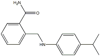 2-({[4-(propan-2-yl)phenyl]amino}methyl)benzamide Structure