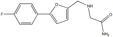 2-({[5-(4-fluorophenyl)furan-2-yl]methyl}amino)acetamide Struktur