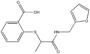 2-({1-[(furan-2-ylmethyl)carbamoyl]ethyl}sulfanyl)benzoic acid