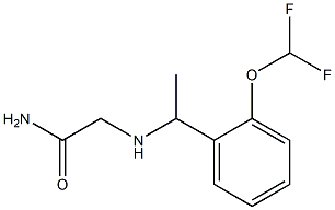  2-({1-[2-(difluoromethoxy)phenyl]ethyl}amino)acetamide