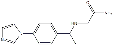 2-({1-[4-(1H-imidazol-1-yl)phenyl]ethyl}amino)acetamide,,结构式