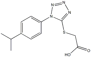  2-({1-[4-(propan-2-yl)phenyl]-1H-1,2,3,4-tetrazol-5-yl}sulfanyl)acetic acid