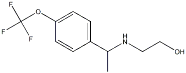 2-({1-[4-(trifluoromethoxy)phenyl]ethyl}amino)ethan-1-ol,,结构式