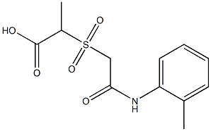 2-({2-[(2-methylphenyl)amino]-2-oxoethyl}sulfonyl)propanoic acid