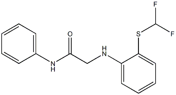 2-({2-[(difluoromethyl)sulfanyl]phenyl}amino)-N-phenylacetamide 结构式