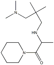 2-({2-[(dimethylamino)methyl]-2-methylpropyl}amino)-1-(piperidin-1-yl)propan-1-one Structure