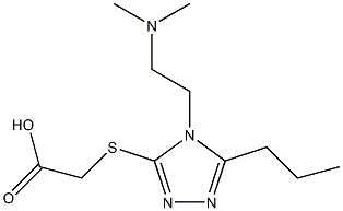 2-({4-[2-(dimethylamino)ethyl]-5-propyl-4H-1,2,4-triazol-3-yl}sulfanyl)acetic acid