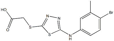 2-({5-[(4-bromo-3-methylphenyl)amino]-1,3,4-thiadiazol-2-yl}sulfanyl)acetic acid