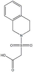 2-(1,2,3,4-tetrahydroisoquinoline-2-sulfonyl)acetic acid Structure