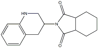 2-(1,2,3,4-tetrahydroquinolin-3-yl)hexahydro-1H-isoindole-1,3(2H)-dione 结构式