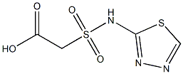 2-(1,3,4-thiadiazol-2-ylsulfamoyl)acetic acid Structure