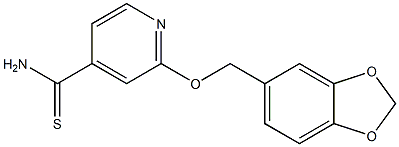 2-(1,3-benzodioxol-5-ylmethoxy)pyridine-4-carbothioamide