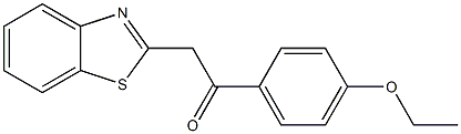 2-(1,3-benzothiazol-2-yl)-1-(4-ethoxyphenyl)ethan-1-one,,结构式