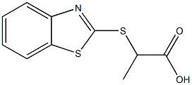 2-(1,3-benzothiazol-2-ylthio)propanoic acid Structure