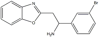 2-(1,3-benzoxazol-2-yl)-1-(3-bromophenyl)ethan-1-amine,,结构式