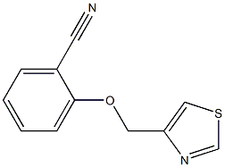 2-(1,3-thiazol-4-ylmethoxy)benzonitrile 化学構造式