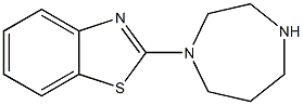 2-(1,4-diazepan-1-yl)-1,3-benzothiazole,,结构式