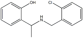 2-(1-{[(2-chlorophenyl)methyl]amino}ethyl)phenol,,结构式