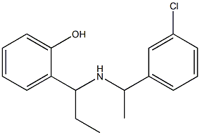 2-(1-{[1-(3-chlorophenyl)ethyl]amino}propyl)phenol