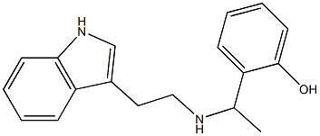 2-(1-{[2-(1H-indol-3-yl)ethyl]amino}ethyl)phenol Structure