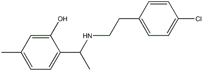 2-(1-{[2-(4-chlorophenyl)ethyl]amino}ethyl)-5-methylphenol
