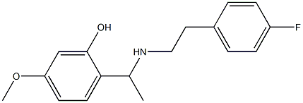 2-(1-{[2-(4-fluorophenyl)ethyl]amino}ethyl)-5-methoxyphenol