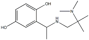 2-(1-{[2-(dimethylamino)-2-methylpropyl]amino}ethyl)benzene-1,4-diol Structure