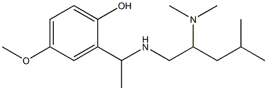 2-(1-{[2-(dimethylamino)-4-methylpentyl]amino}ethyl)-4-methoxyphenol,,结构式