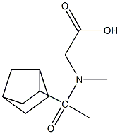 2-(1-{bicyclo[2.2.1]heptan-2-yl}-N-methylacetamido)acetic acid,,结构式