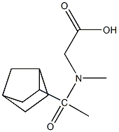 2-(1-{bicyclo[2.2.1]heptan-2-yl}-N-methylacetamido)acetic acid 化学構造式