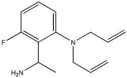 2-(1-aminoethyl)-3-fluoro-N,N-bis(prop-2-en-1-yl)aniline Struktur