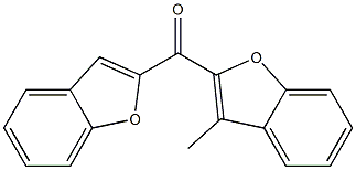 2-(1-benzofuran-2-ylcarbonyl)-3-methyl-1-benzofuran,,结构式