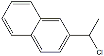 2-(1-chloroethyl)naphthalene 化学構造式