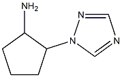 2-(1H-1,2,4-triazol-1-yl)cyclopentanamine Struktur