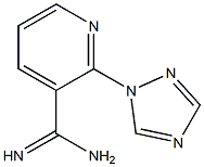 2-(1H-1,2,4-triazol-1-yl)pyridine-3-carboximidamide Struktur