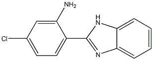 2-(1H-1,3-benzodiazol-2-yl)-5-chloroaniline 化学構造式