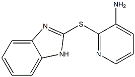 2-(1H-1,3-benzodiazol-2-ylsulfanyl)pyridin-3-amine Struktur