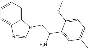 2-(1H-benzimidazol-1-yl)-1-(2-methoxy-5-methylphenyl)ethanamine Structure