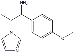 2-(1H-imidazol-1-yl)-1-(4-methoxyphenyl)propan-1-amine Struktur