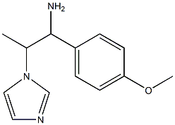 2-(1H-imidazol-1-yl)-1-(4-methoxyphenyl)propan-1-amine 化学構造式