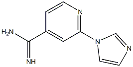 2-(1H-imidazol-1-yl)pyridine-4-carboximidamide,,结构式